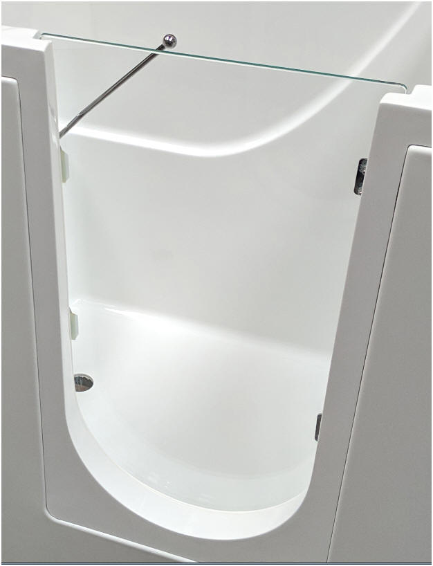 Walk in Bath with side door Slimline walk in bath ideal for